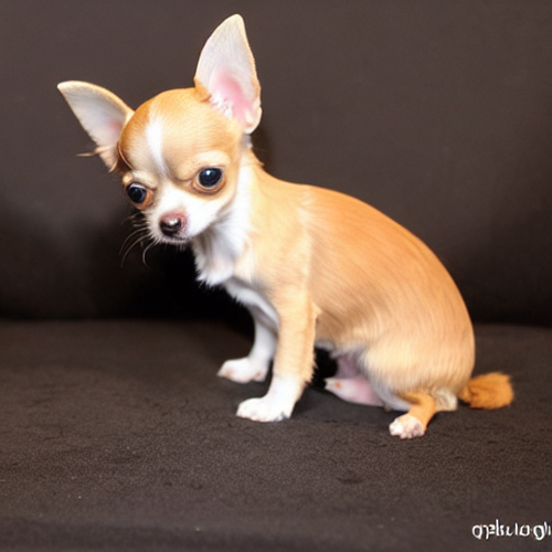 chihuahua puppy being shown